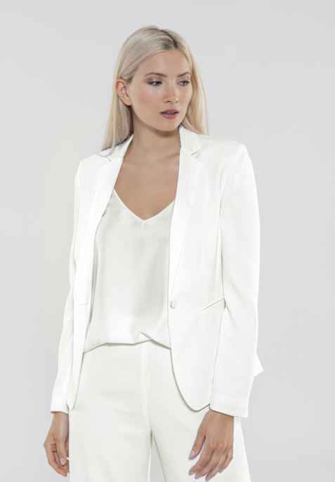 Blazer aus Abseitencrepe