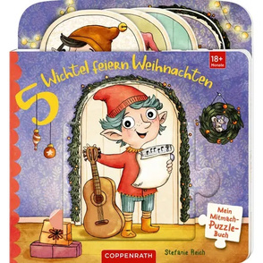 Mein Mitmach-Puzzle-Buch: 5 Wichtel feie