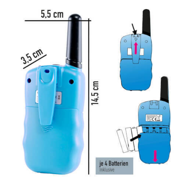 X4-TECH - Walkie Talkie, 2er Set