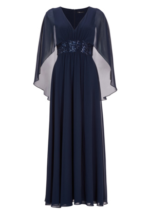 Abendkleid mit Cape aus Chiffon