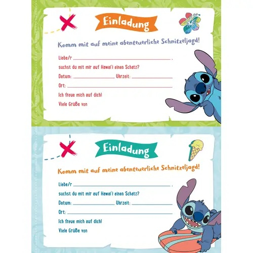 Disney-Activitybuch "Stitch - Meine Schnitzeljagd, alles für den Kindergeburtstag"