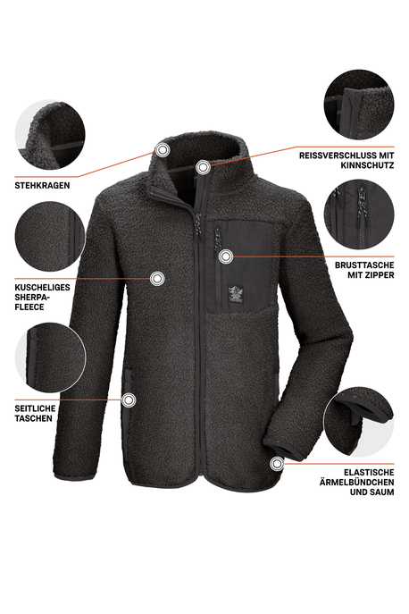 Sherpa-Fleecejacke "KOW 144"