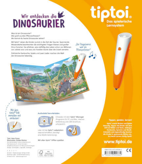 tiptoi-Buch "Wir entdecken die Dinosaurier"