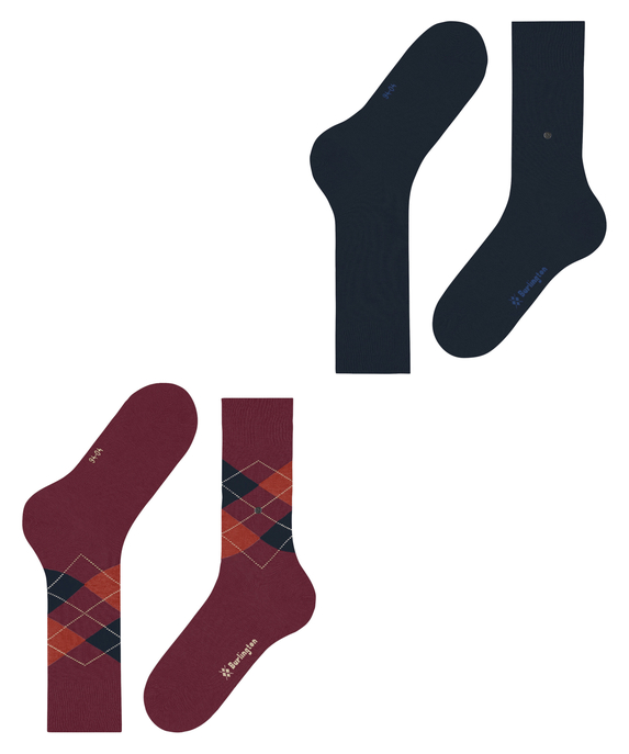 Socken "Everyday Argyle", 2er-Pack