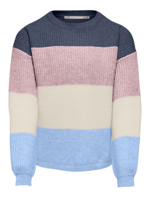 KOGSANDY L/S STRIPE PULLOVER KNT NO
