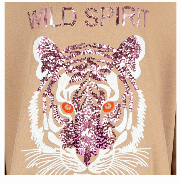 Hoodie "Tiger Paillette"