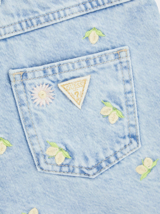 Bestickte Denim-Shorts