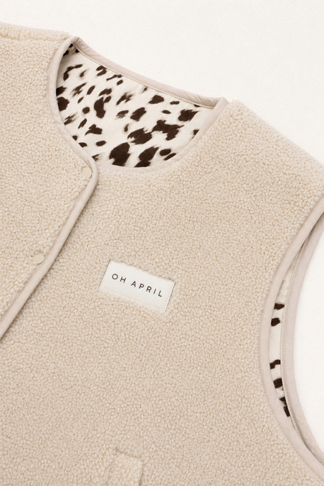 Reversible Fleece-Weste "Magnolia"