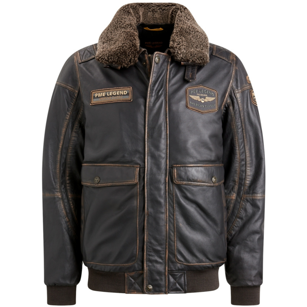 Leder-Fliegerjacke 