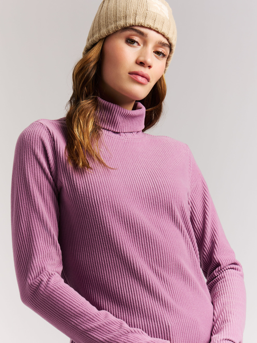 Fleece-Rollkragenpullover "Pearla"