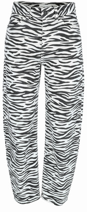 Barrel-Jeans "Mari Clear Zebra"