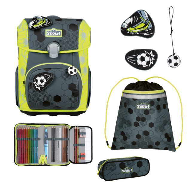 Schulranzen-Set "Neo Superflash Extreme Soccer Star"