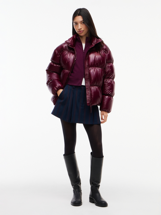 Jacke "TJW High Neck Shiny Puffer Down"