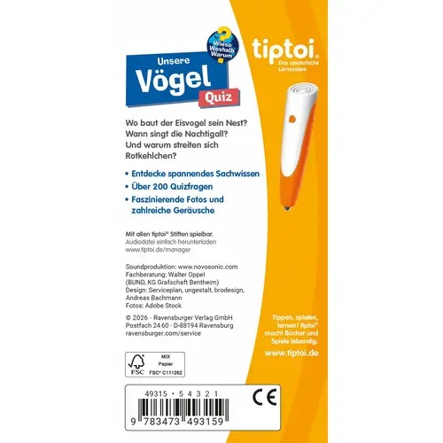 tiptoi® WWW Quiz Vögel