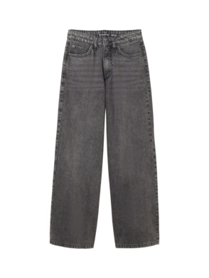 wide leg denim pants