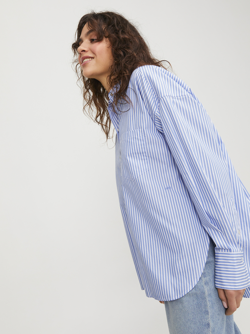 JXJAMIE LS RELAXED POPLIN SHIRT NOO