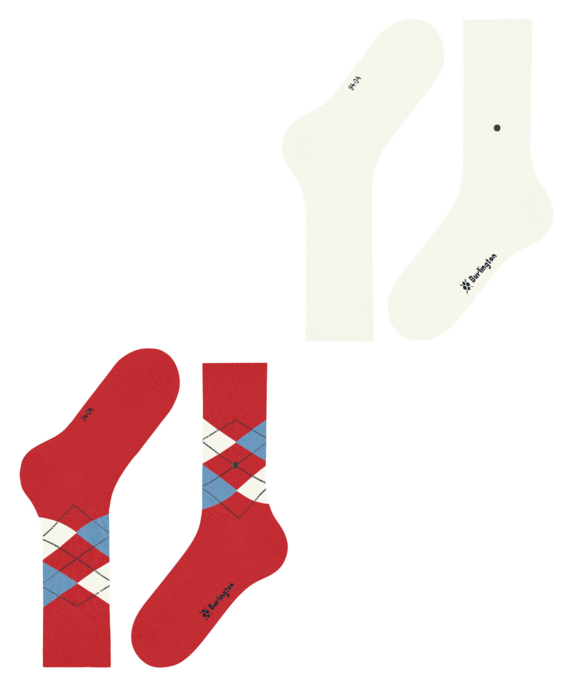 Socken "Everyday Argyle", 2er-Pack