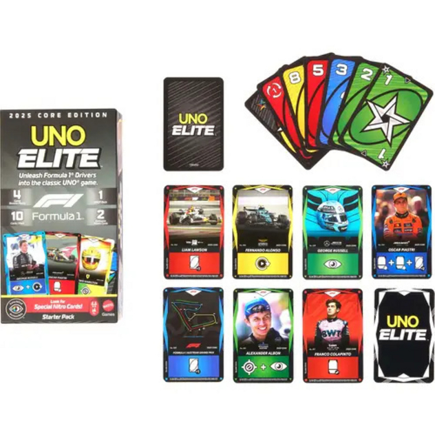 Kartenspiel "UNO Elite F1" (Starter-Set)