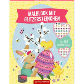 Malblock mit Glitzersteinchen Frohe Oste