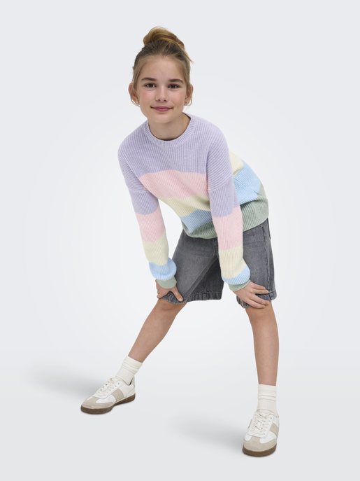 KOGSANDY L/S STRIPE PULLOVER KNT NO