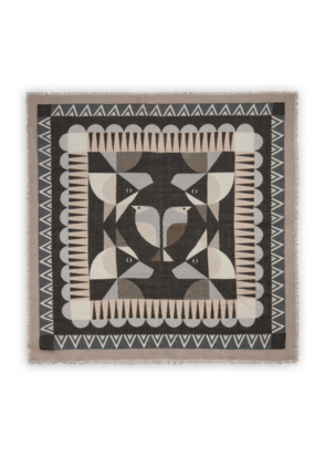 Tuch "PRINTED SQUARE WOOL/MODAL GRAPHIC MIX pi"
