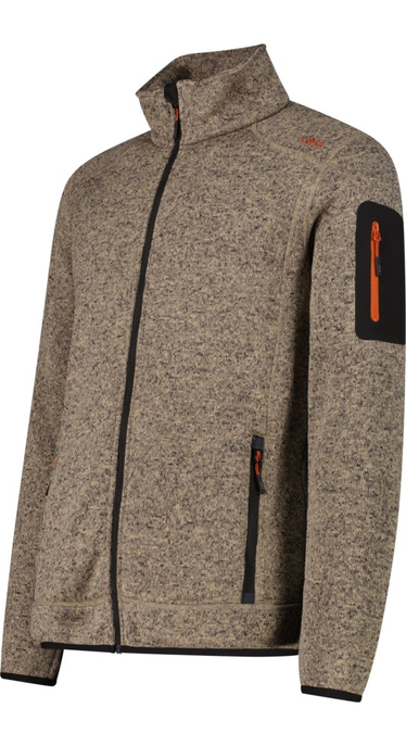 Schwere Fleecejacke Knit-Tech Meliert