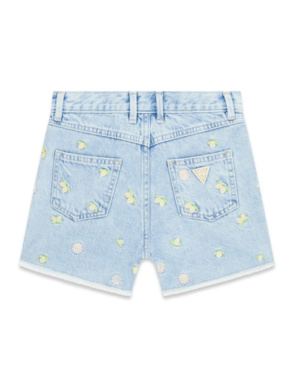Bestickte Denim-Shorts