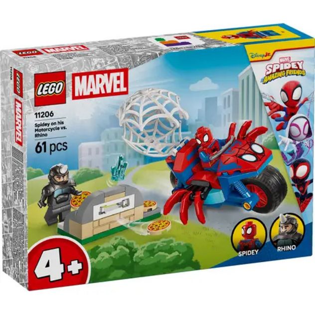 11206 Spidey auf Motorrad vs. Rhino V29