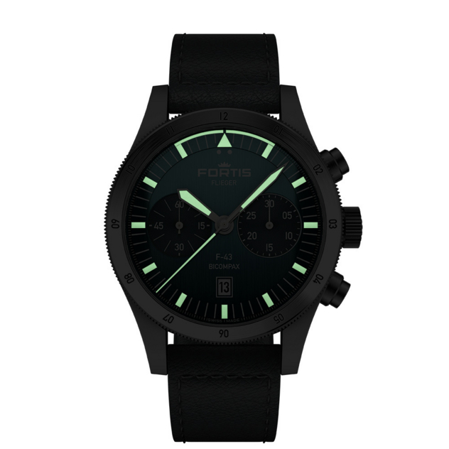 Uhr "Flieger F-43 Bicompax"