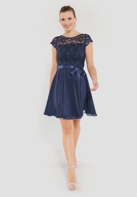 Kleid Spitze Chiffon