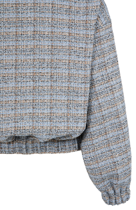 Boucléjacke mit elastischen Bündchen