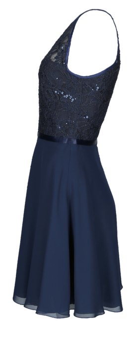 Chiffonkleid mit Pailletten 