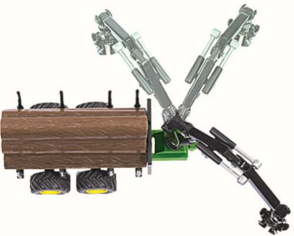 Landwirtschafts-Modell "Traktor mit Forstanhänger"