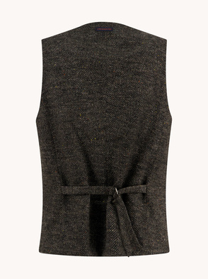 Weste "Waistcoat brushed herringbone"
