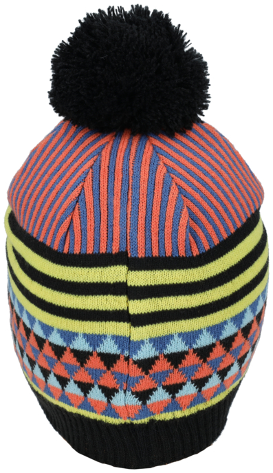 Strickmütze mit Bommel