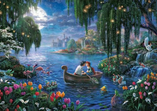 Puzzle "Thomas Kinkade: The little Mermaid and Prince Eric"