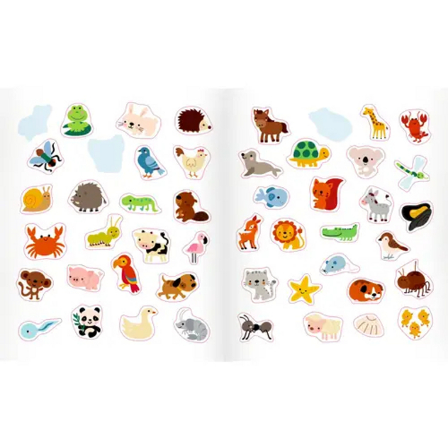 Mein 1. Sticker-Malbuch "Lieblingstiere"