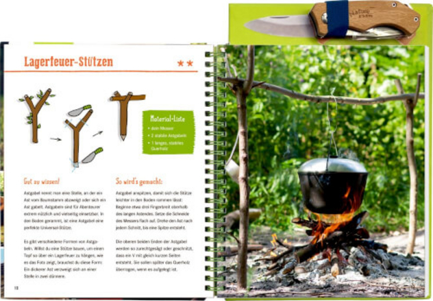 Handbuch mit Taschenmesser "Schnitzen - Schritt für Schritt zum Profi"