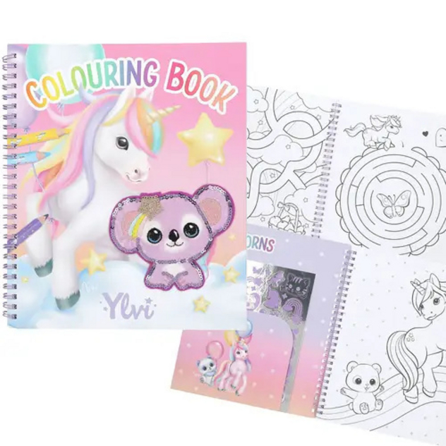 Ylvi - Malbuch mit Einhorn Pailletten