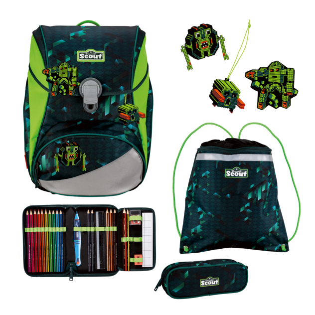 Schulranzen-Set "Neo Cubes"